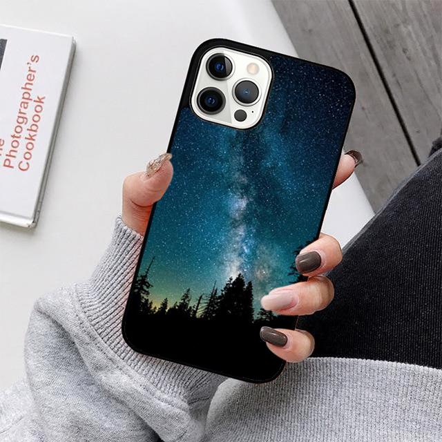 Star Space Moon Night Phone Case For iPhone 17 Air 16 15 14 13 12 11 Pro Max Plus Max Cover Shell