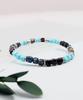 Polalita Black Türkiye Blue Mix Bracelet (Plt-Br-073_Bl)
