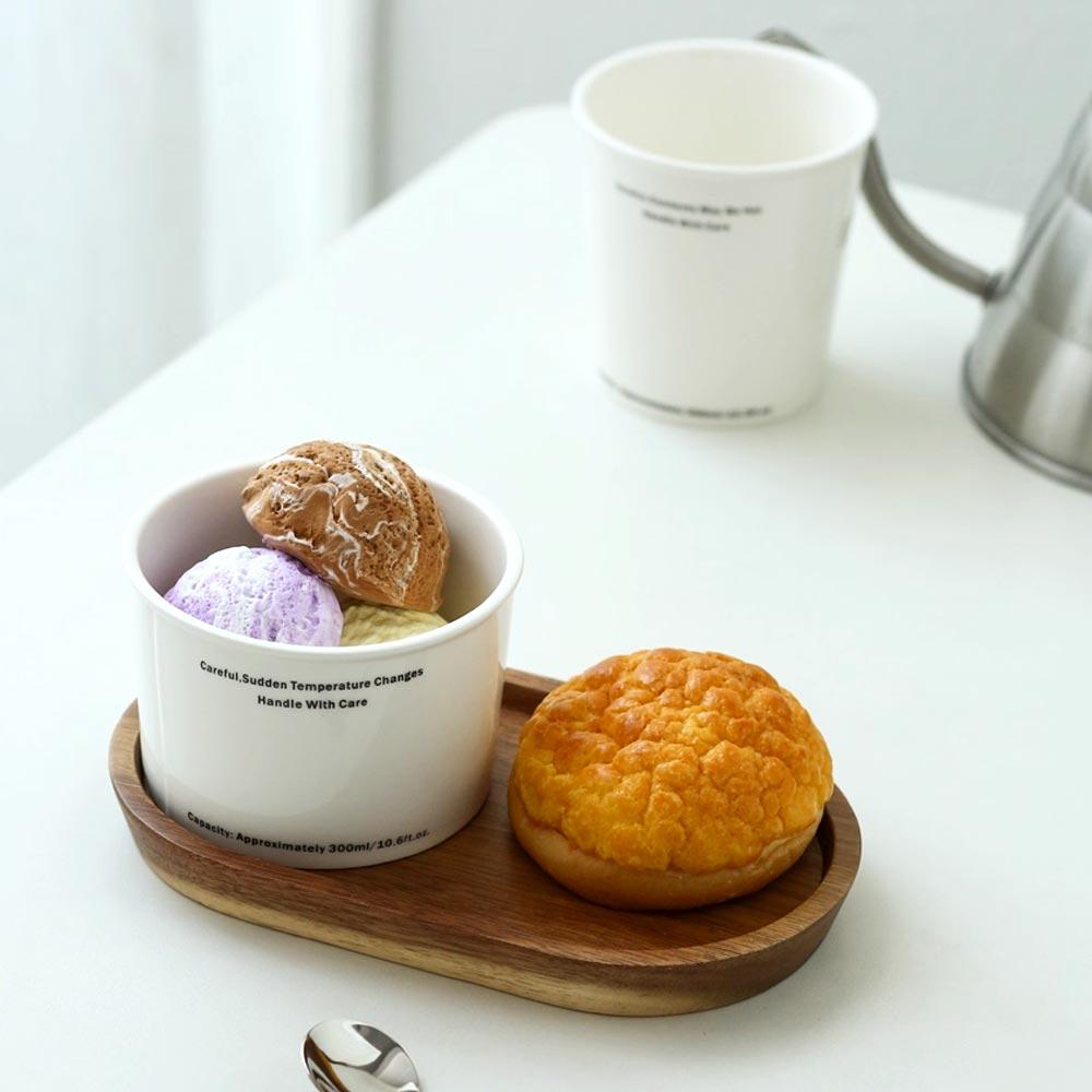 330ml/300ml Coffee Cup Ceramic Mug Simple Letter Coffee Cup Imitation Paper Design Drinking Household Breakfast Milk Cup