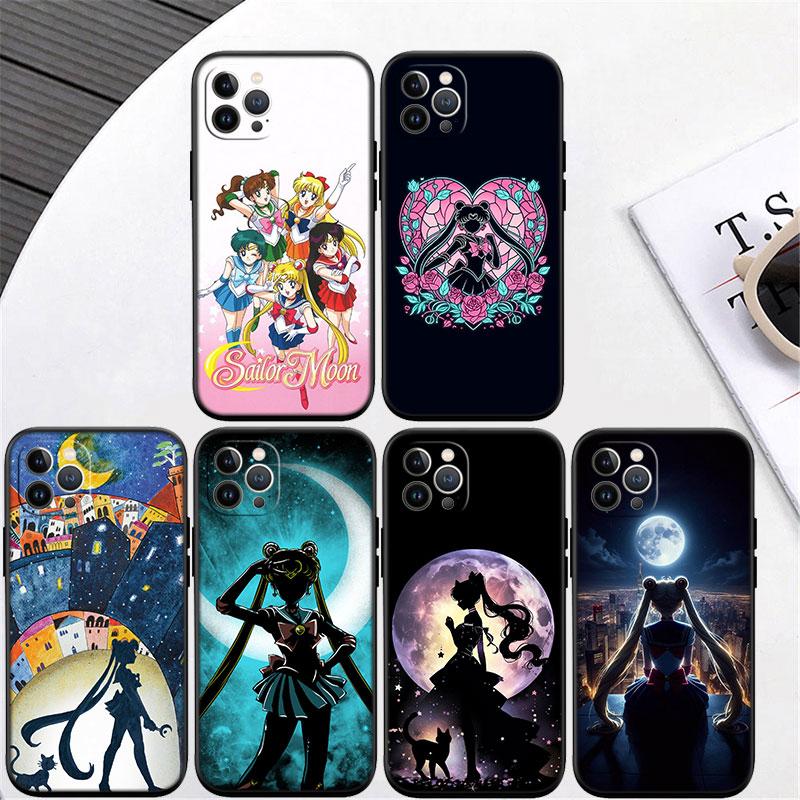 S-Sailors-wallpaper M-Moon Phone Case for Samsung Galaxy S20 S21 Ultra FE Plus A26 A30 A30S A31 A52 A42 A50 A50S