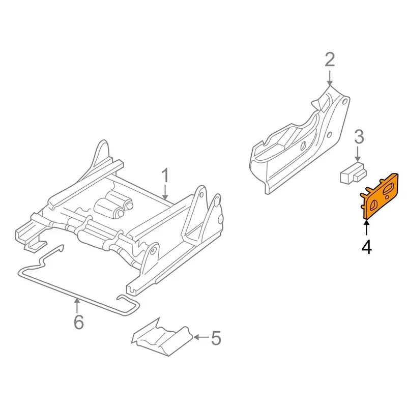 Front Left Driver Side Seat Adjuster Bezel Control Switch Panel Parts for Chevy Silverado Sierra GMC 2003-2007 88941672 88941676