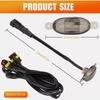 3 pcs For Ford F150 Raptor Front Grille Smoked Lens Amber LED Lamp Running Light