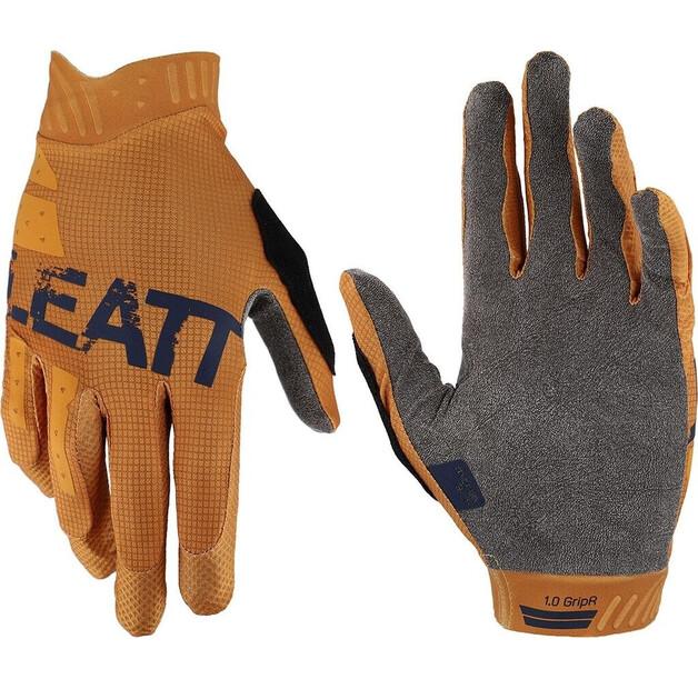 Leatt MTB 1.0 GripR Cycling Gloves (Brown)