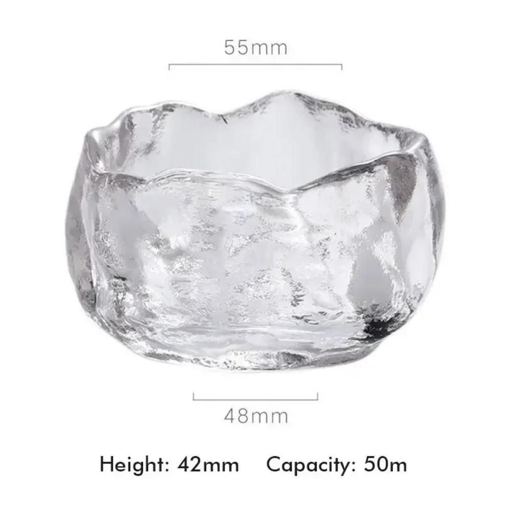 1 Stück Glasbecher im japanischen Stil Verkostung Transparent Untersetzer Tee s Kongfu Meister Teetasse Weißwein Wasserpfeifenglas