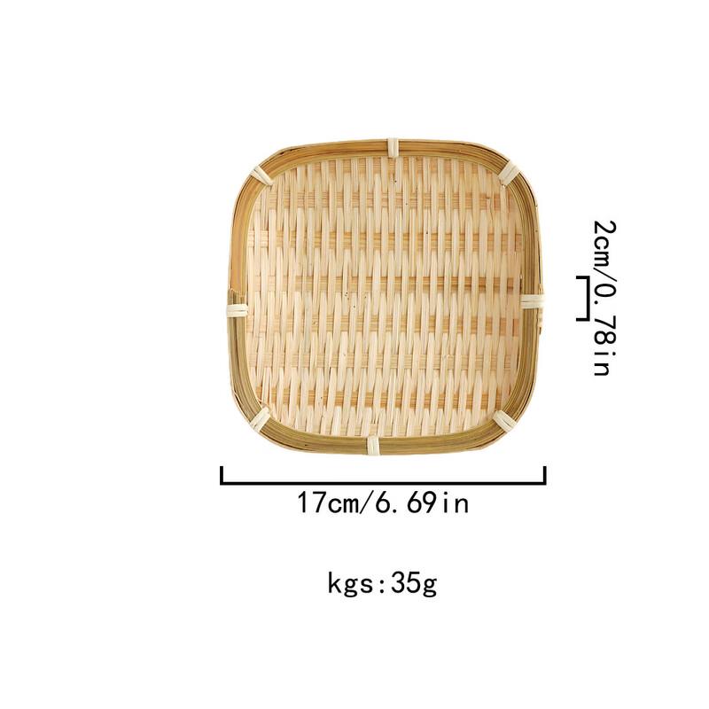 Japanese Style Rice Husk Tiered Serving Plate Set