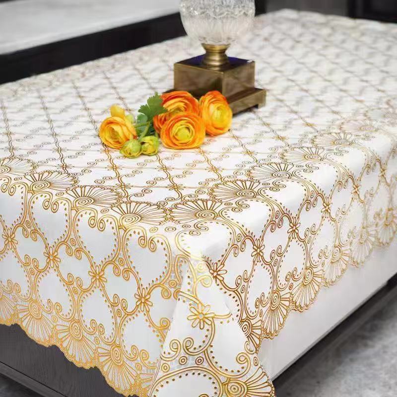 Moderne PVC Tafelkleed Koffie Thee Tafelmat Waterdicht Hittebestendig Oliebestendig Rechthoekige Tafelhoes Bruiloft Tafelmat 90x137cm