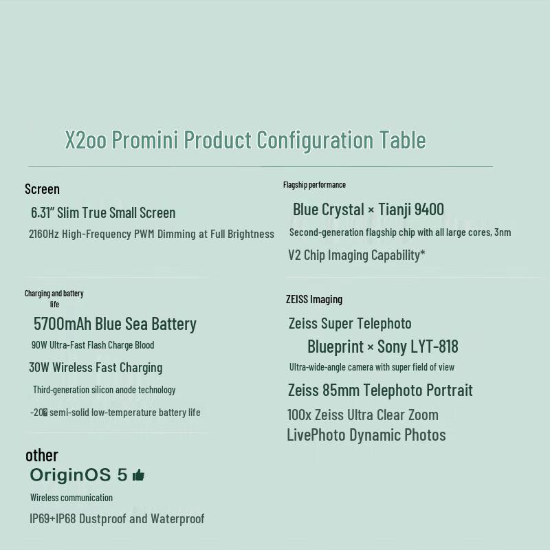 vivo X200 Pro mini AI Camera Phone (CN version)