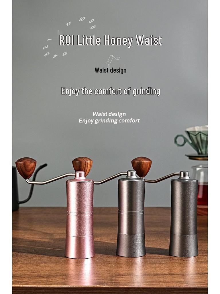 Hand-Crank Waistline Coffee Grinder - Small Household Hand-Pour Coffee Bean Grinder
