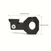1/2PCS Aluminum Clamp Bracket Driving Fog Auxiliary Light Mounting 360 Degree Adjustment Horizontal Bull Bar Mounting Bracket
