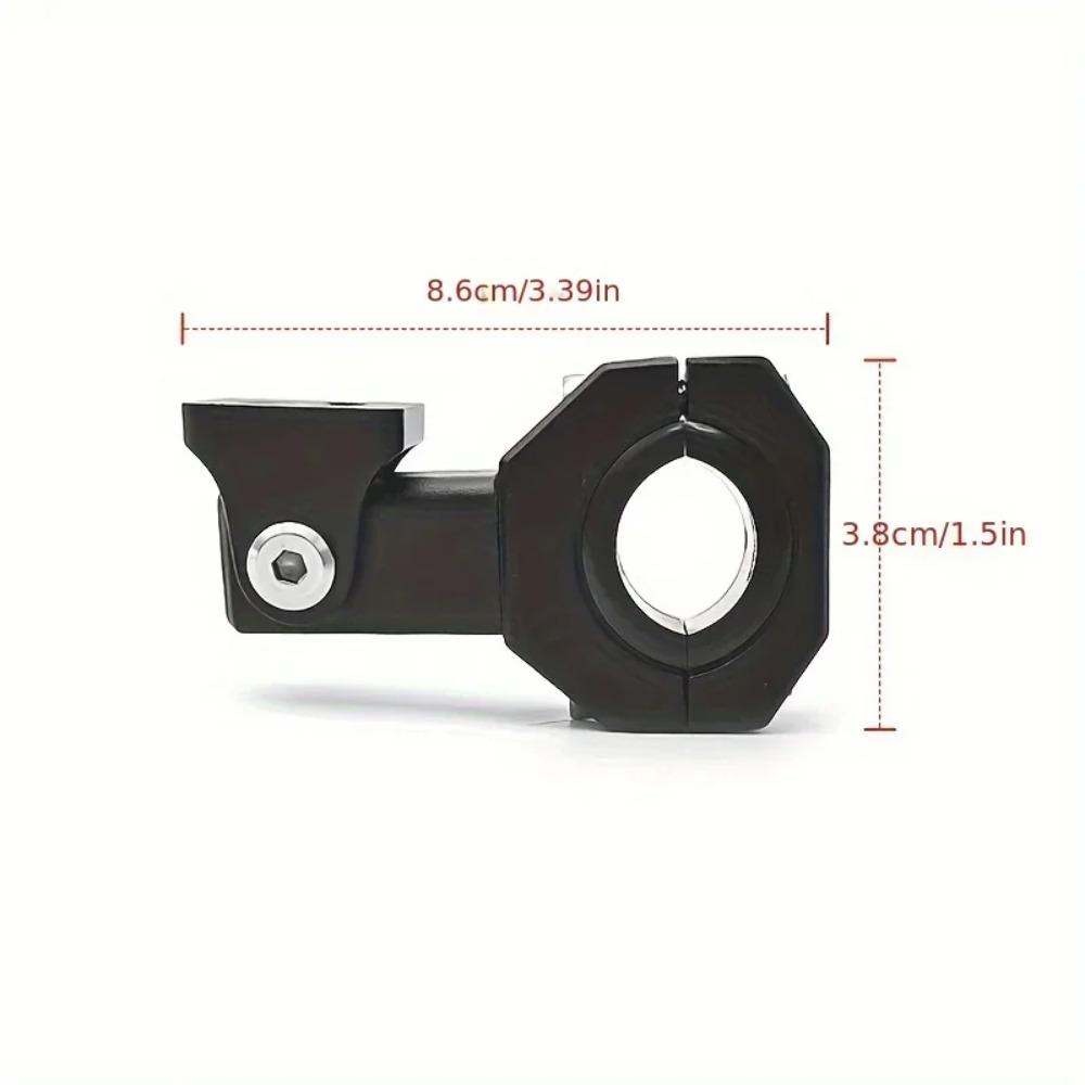 1/2PCS Aluminum Clamp Bracket Driving Fog Auxiliary Light Mounting 360 Degree Adjustment Horizontal Bull Bar Mounting Bracket
