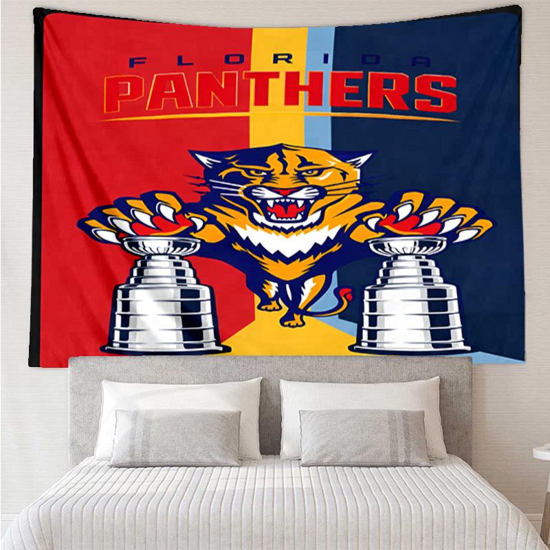 Panthers Team Spirit Tapestry, Unique Design Tapestry, Wall Decor for Bedroom,Livingroom, Playroom,Heartwarming Fan Holiday Gifts