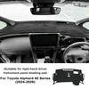For Toyota Alphard 40 Series Rhd Summer Sunshade Dashboard Pad Car Mat Dashmat Sun Protect Carpet Accessories