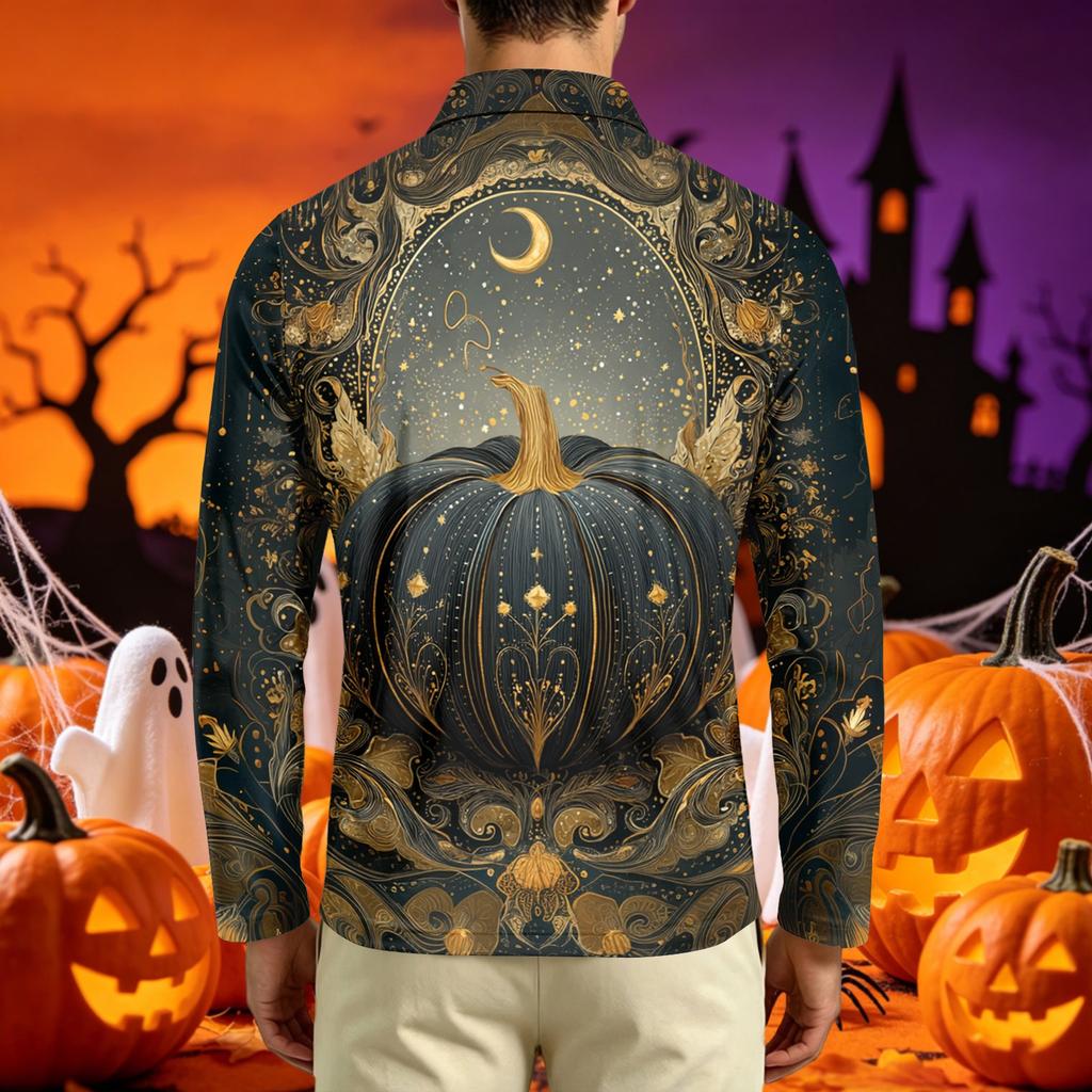 Men's Long Sleeve Casual T Shirt Crew Neck Printed Top Lightweight Comfortable Fit Stylish Design Suitable for Everyday Wear