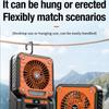 Outdoor camping fan portable USB tent lighting LED multifunctional Amazon camping solar electric fan