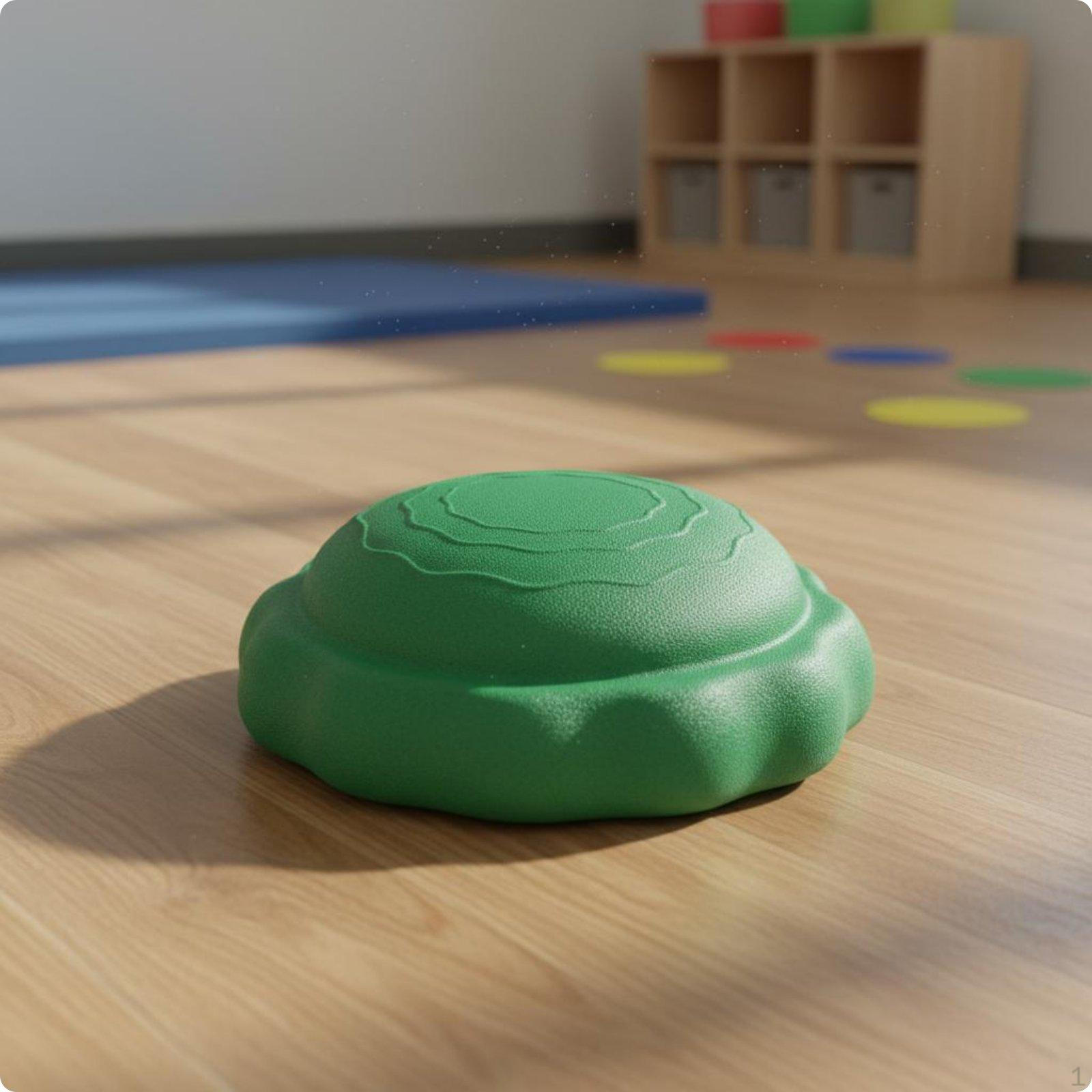 Stepping Stones Gross Motor Skills Sensory Balance Board Early Learning Exercise Gear for Green Single