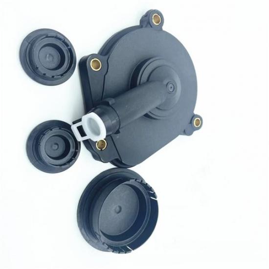 Oil Separator Crankcase Vent Valve PVC Breather Cover w/ Plugs For Mercedes M272