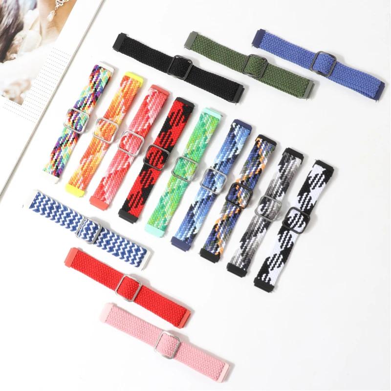 Nylon Elastic Loop Strap For Huawei Band 7/8/9/10 Sports Braided Wristband Breathable Comfortable For Huawei Band 10/9/8/7 Belt