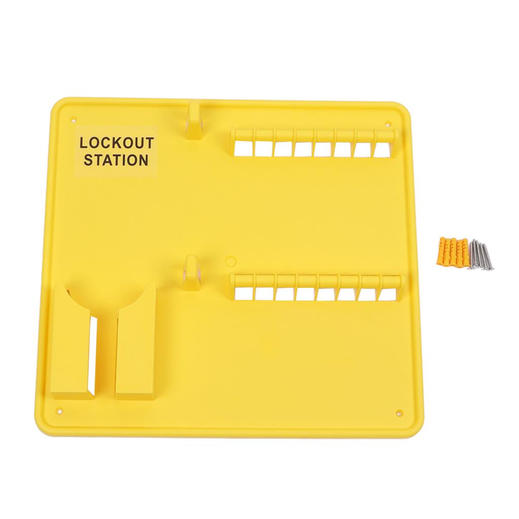 Safety Lockout Station Wall Mounted Power Isolation Engineering Plastic Lock Management Station