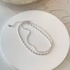 Sterling Silver S925 Silver Bracelet New Double Layer Bracelet Niche Design Bestie Chain Gypsophila Beanie Bracelet for Girls