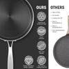 D2 Stainless Steel Crepe Pan Non-Stick Pots Honeycomb Coating Frying Pan Pizza Tray 24/26/28cm Kitchen Cookware Pancake Egg Pan