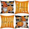 Thanksgiving Pillow Case Autumn Maple Leaf Linen Single-sided Home Decoration Sofa Living Room Pillow