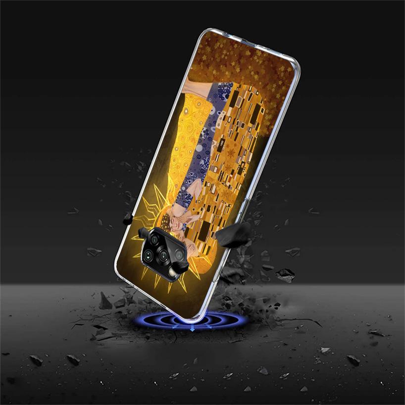 Kiss by Gustav Klimt Desig Cover Phone Case For Xiaomi Poco F7 Ultra X7 X6 X5 Pro M7 Redmi 15C 15 13C 13 12C 12 10C 10 9A 9C 9T