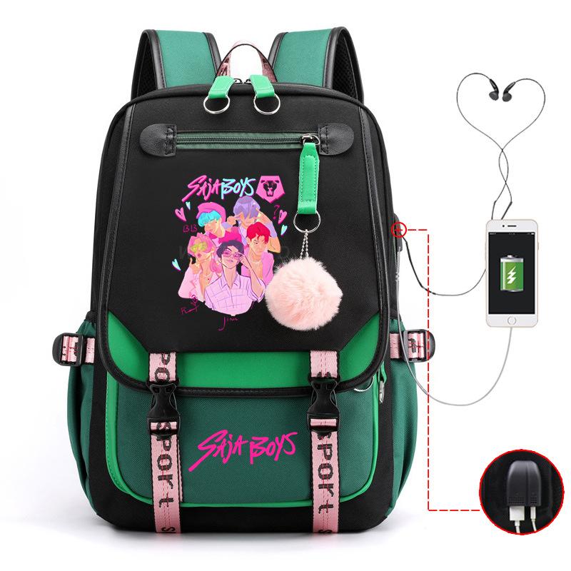 Witch Hunters Peripheral Korean Edition Student School Bag Cross-border College Wind Reduction Large Capacity Ridge Backpack