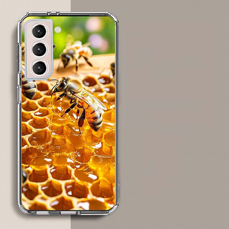 Bees and Honey in the Honeycomb Phone Case For Samsung A16 A26 A36 A56 A17 A15 A25 A35 A55 A14 A24 A34 A54 A04S A05S Galaxy Note