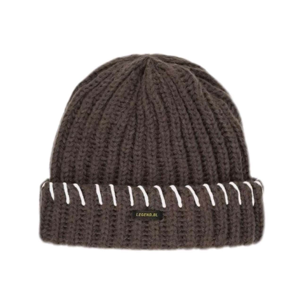 

2025 new fashionable versatile bag head wool hat women s autumn and winter high-end warm ear protection loose knitted hat M（56-58cm） темно-коричневого