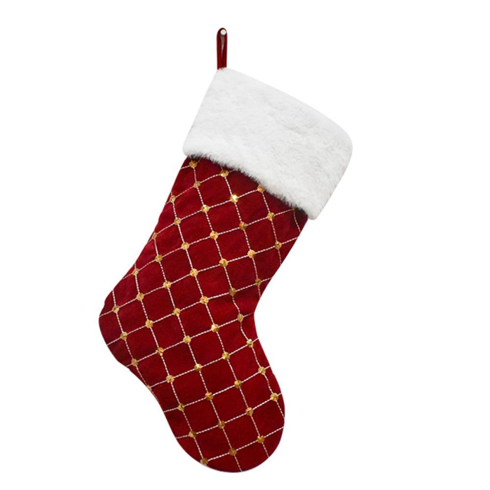 Pendant Christmas Gift Socks Large Size Xmas Gift Bag Christmas Stocking  Christmas Decor