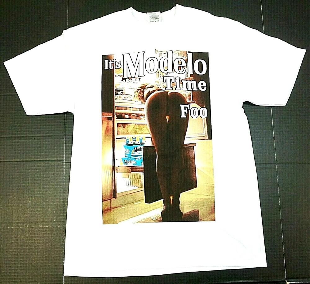 IT'S MODELO TIME FOO T-shirt Mexico Cerveza Mexican Beer Men's Tee White New Unisex T-Shirt