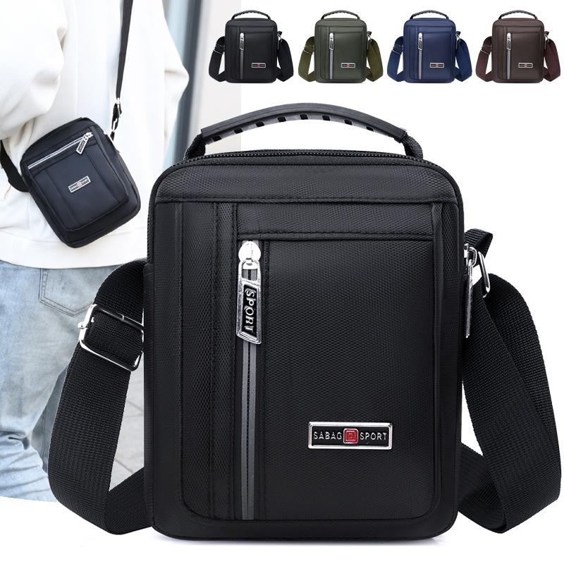 Shoulder Bag Men's Messenger Bag Backpack Casual Waterproof Nylon Bag Travel Bag Trendy Fashion Men's Bag