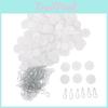 Adhesive 100pcs Hooks Ceiling Self For Hanging Transparent No Drill Wall Hangers Discs With 100pcs