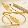 Exaggerated Metal Leaf Arm Cuff Punk Street Fashion Unique Niche Women's Hand Jewelry