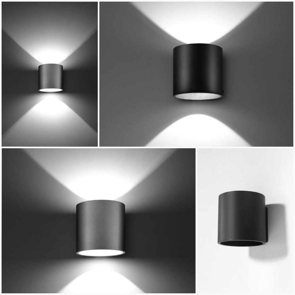 Orbis 1 Grey Wall Lamp
