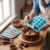 Seestern-Form Silikon-Schokoladenform 16 Fächer Eiswürfelform Kuchen-Dekorationsform Haushalt