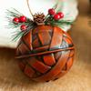 Pinecone Red Berry Christmas Tree Hanging Bell Retro Xmas Hanging Pendant  Holiday