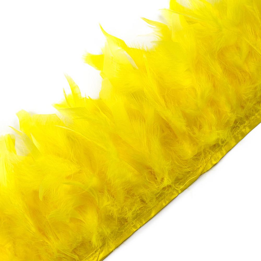 1Meter Natural Turkey Feathers Trims Height 10-15Cm Crafts Wedding Party Clothing Decor Diy Feather Ribbon Sewing Decoration