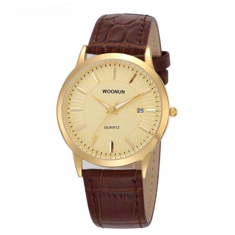 Simple Men Watches Leather Belt Quartz Wrist Watches For Men Ultra Thin Mens Watches Minimalist Watches Hodinky