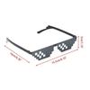 Mosaic Sunglasses Cool Party Vintage Shades Eyewear for Men Pixelated Sunglasses Black Funny Women Glasses