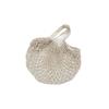 5 Woven fruit mesh bag shoulder bag shopping fishing net bag portable hollow woven bag play beach bag