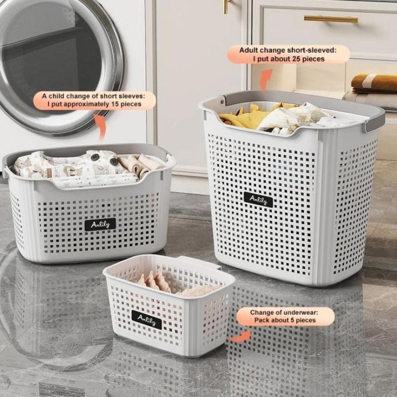 Multi-Size Laundry Basket With Handle Large Capacity Dirty Clothes Basket Laundry Hamper