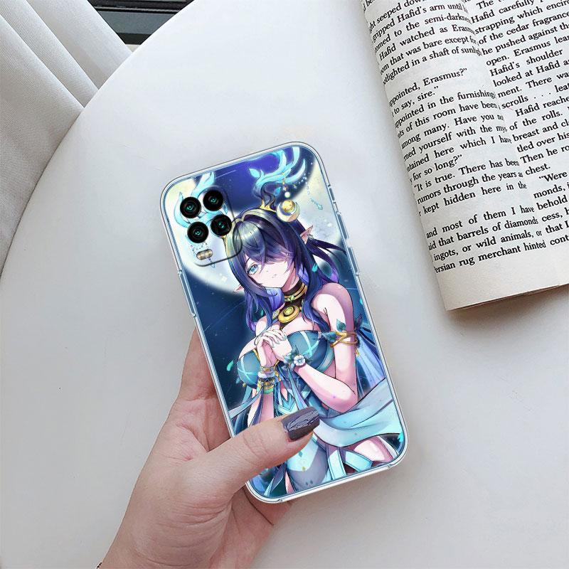 Genshin Impact Transparent Phone Case for Motorola Moto Edge Plus G200 G23 E13 E15 E20 E30 G62 G71 G72 G75 G24 G15 Power