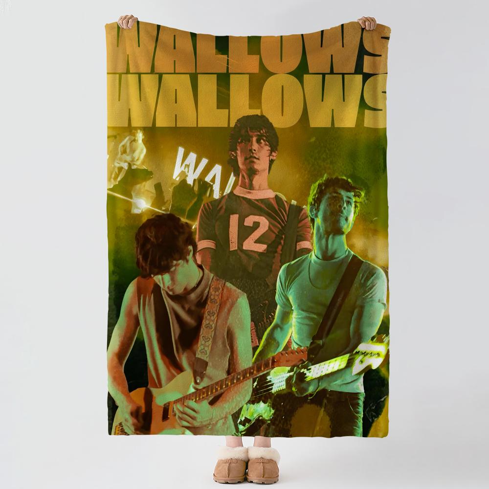 music W-Wallows-s Throw Thick Comfort Flannel Quilt, Multi-scene Use Indoor Outdoor Daily Nap