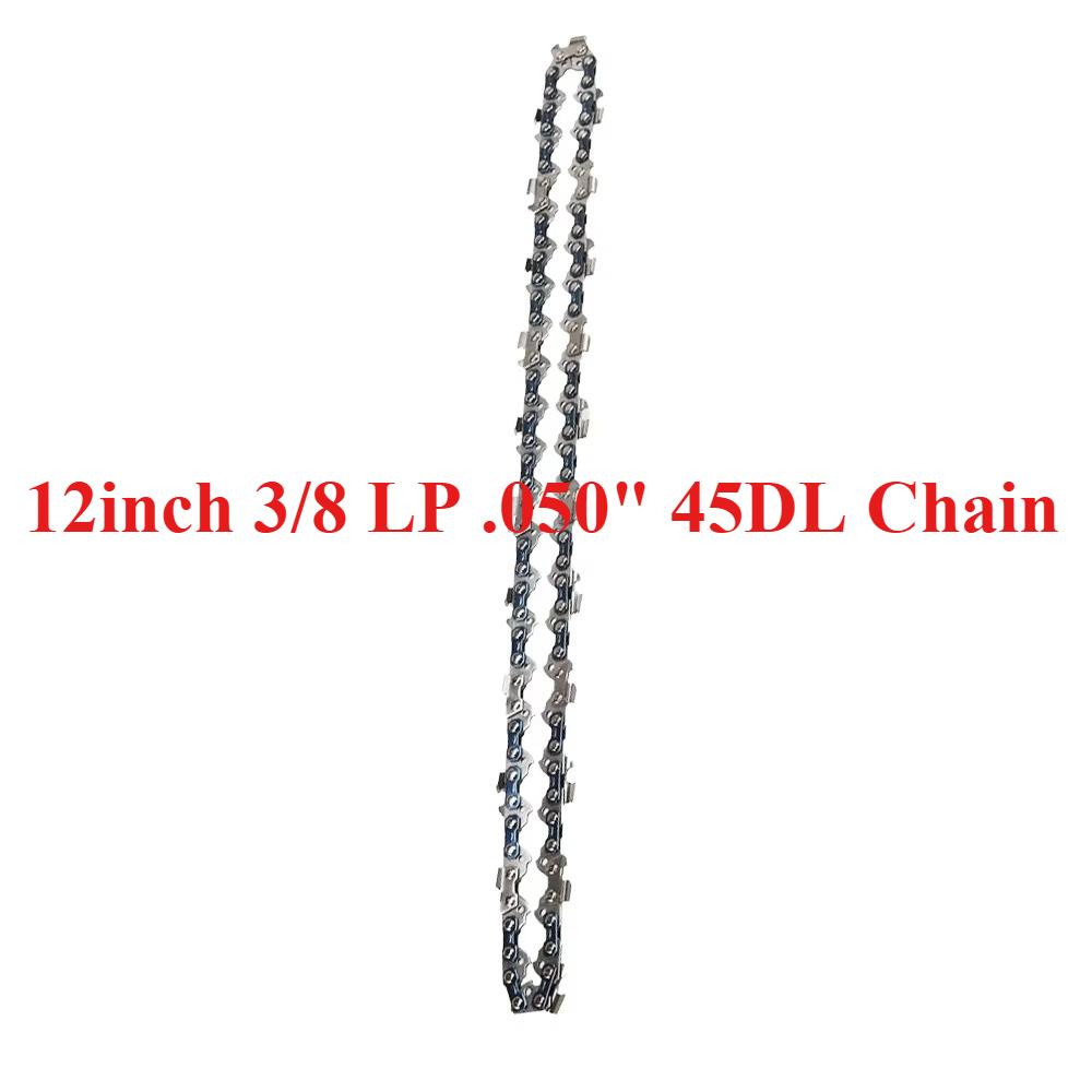 10/12/14/16 Inch Chainsaw Chains Guide Bar 3/8 LP Pitch .050" Gauge 40/44/45/50/52/53/56/57/59 Drive Links Garden Tool Parts