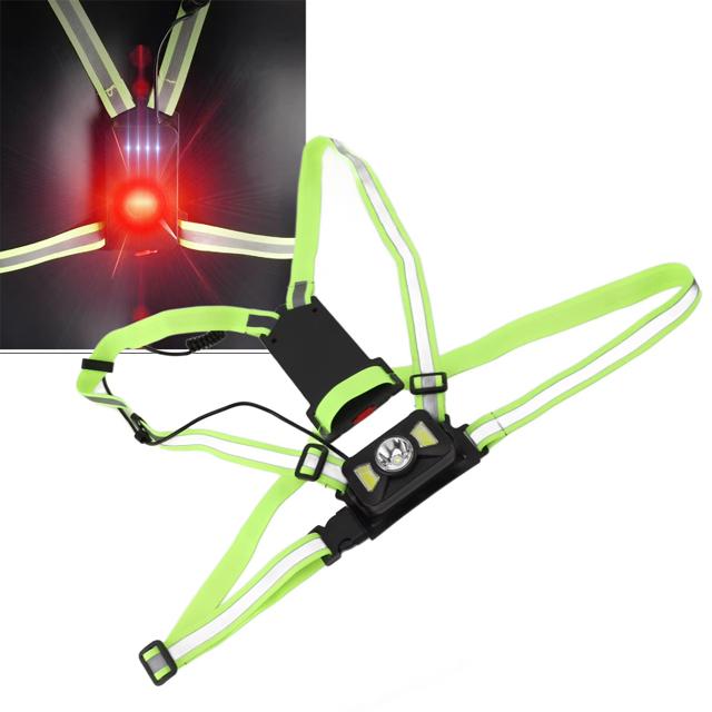 D5 Outdoor Night Running Chest Head Lights Dual Light Sources Cycling Sport Lighting Head Lamp Torch for Walking Jogging Camping