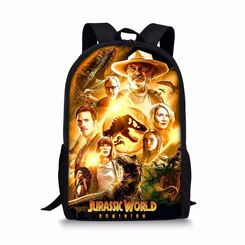 Jurassic World Dinosaurier Rucksack Große Kapazität Schultasche für Jungen und Mädchen