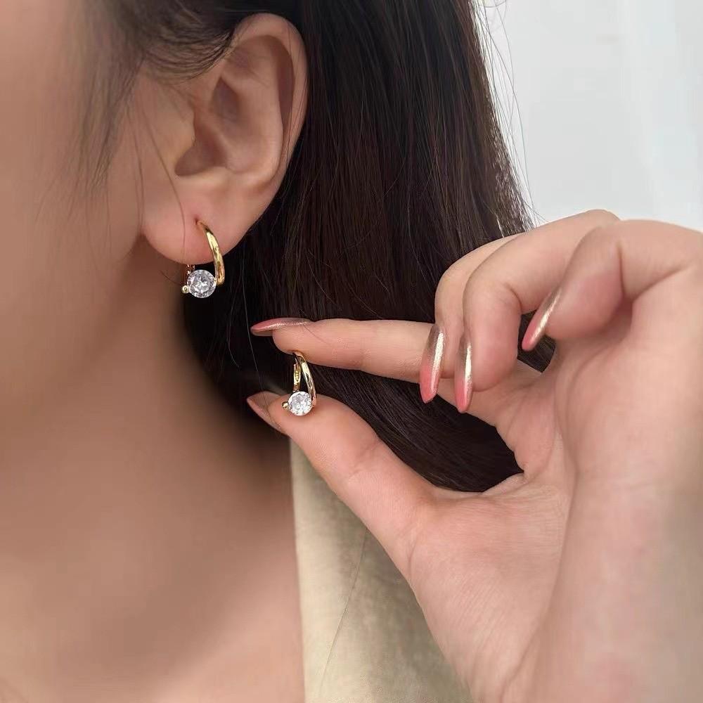 Korean Style High-End Irregular Light Luxury Earrings for Women