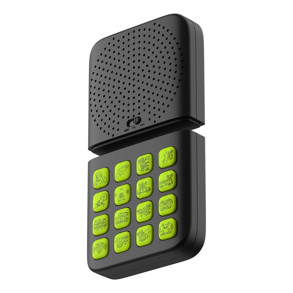 Kids Funny Sound Maker 16 Hilarious Sound Effects Machine Wireless Remote Control Black Green