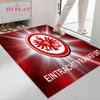 Eintracht Frankfurt Logo Teppich für Wohnzimmer Schlafzimmer Zuhause Sofadekoration, Kinderspiel rutschfeste Bodenmatte